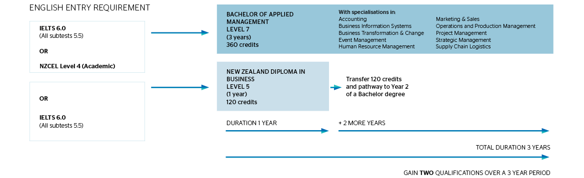 新西兰商业等级文凭5到应用管理级别7级
